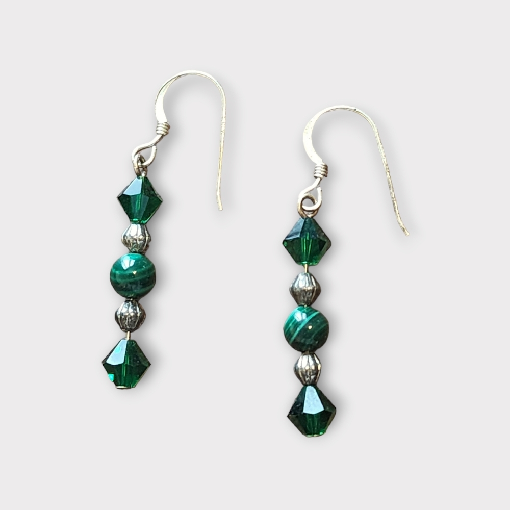 Beaded dangle‎ earrings